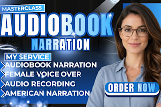 do audiobook production, audiobook narration and female voice over