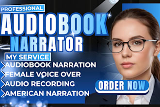 do audiobook production, audiobook narration and female voice over