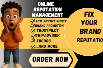 fix your brand reputation and build positive online online reputation management