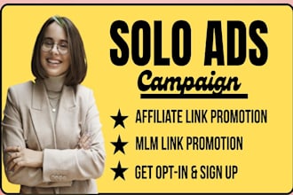 do solo ads campaign affilate marketing,MLM consrevation