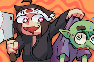 draw an illustrated youtube thumbnail for you