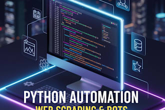 provide custom python automation and web scraping scripts
