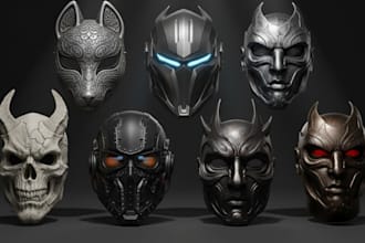 do 3d cosplay mask 3d helmet dj mask helmet wearable christmas mask helmet
