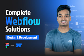 design and develop webflow website with animation