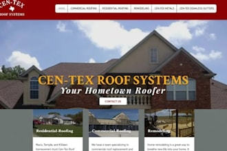design roofing website contractor website roofing website