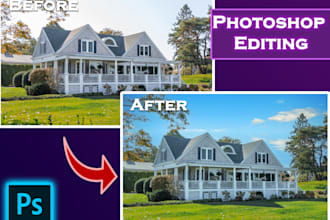 real estate photoshop editing