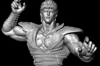 design 3d models for 3d print,anime character,3d statue,action figure,stl,zbrush