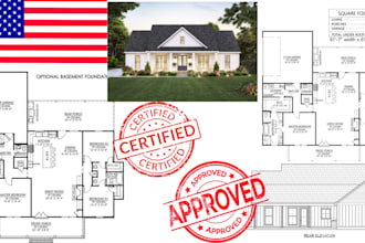 create permit ready house plans and floor plans for USA city approval