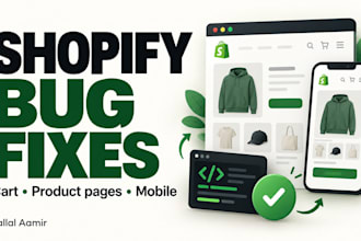 shopify custom coding and shopify bug fix