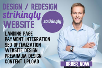 build, design, redesign, professional website on strikingly