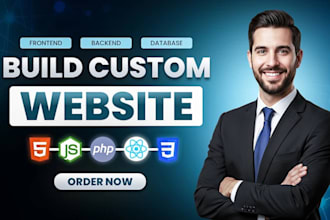 professionally build ai website, business website as a full stack dev