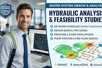 epanet hydraulic analysis water distribution network design simulation