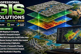 do gis mapping, spatial analysis, web maps, and georeferencing in arcgis, qgis