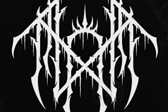 design metalcore logo with best detail