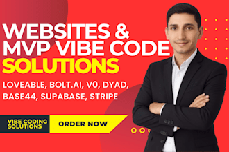vibe code your website or saas mvp using loveable, v0, bolt