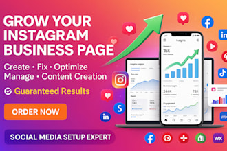 do instagram business page setup, promotion and management