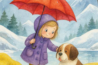 children storybook illustration watercolor