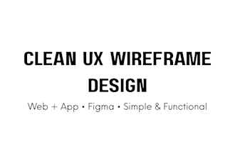 create clean UX wireframes for your website and mobile