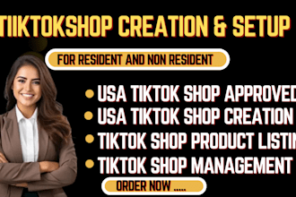 create USA tiktok shop setup tiktok shop USA  business tiktok shop