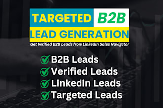 b2b lead generation and email list building using linkedin sales navigator