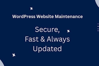 maintain, update, and secure your wordpress website monthly