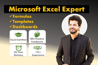 be your microsoft excel expert for spreadsheets, reports and templates