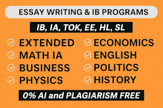 help you urgently in essay writing, ib extended, ee, ia sl and hl