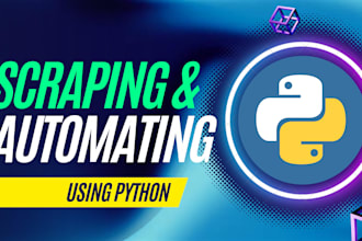 do web automations or web scraping using python