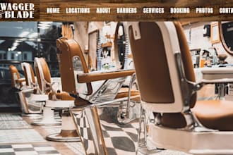 build carrd barbershop website hair stylist website carrd beauty salon website