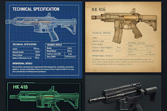 write basic and technical articles on any firearms