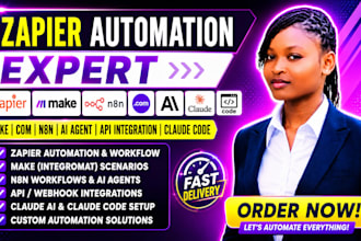 be zapier automation expert make com n8n ai agent api integration claude code