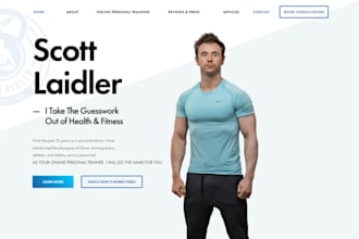 build carrd nutrition coach website wellness website fitness trainer website