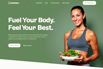 build wordpress nutrition coach website wellness website fitness trainer website