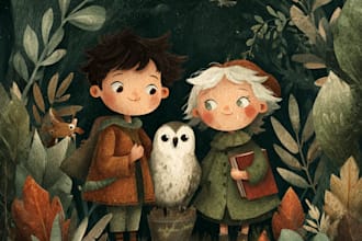 design children story book illustration
