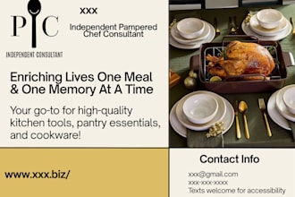 design a custom postcard, flyer, or ad for your business
