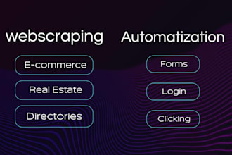 build a custom web scraper or automation bot with python