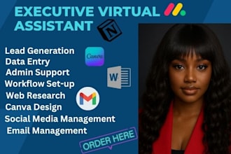 personal executive administrative virtual assistant social media manager ai