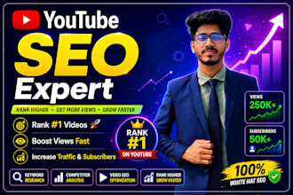 be your professional youtube video SEO and optimization