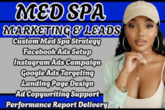 med spa marketing spa lead generation facial service ads spa appointment ads
