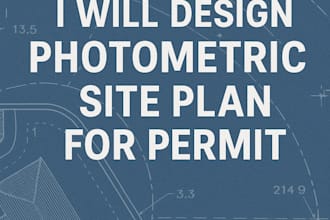 design photometric site plan for permit