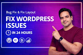 quickly fix wordpress issues, bugs, fix wordpress critical error, fix website