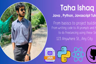 teach you java coding, python teacher, javascript teacher, online tutor