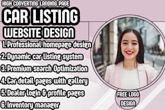 car listing website dealership website design auto inventory website vehicle