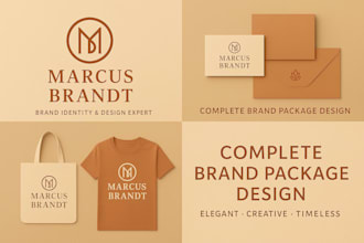 create a full brand identity and visual branding kit