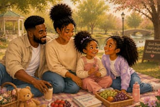 children storybook art picture book illustration kids book african american