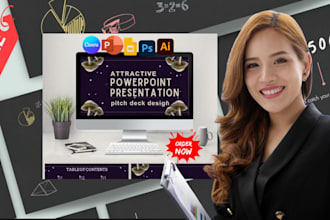 do educational powerpoint design presentation, google slides, pitch deck keynote