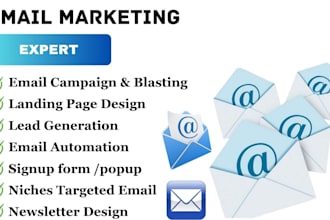 build email lists, create email campaigns with automation