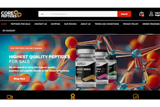 peptide website supplement website peptide store nutraceutical store nootropic