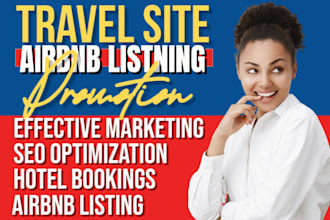 airbnb listing, travel site promotion, website promotion boost hotel bookings