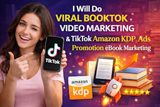 do viral booktok video marketing tiktok amazon kdp ads promotion ebook marketing